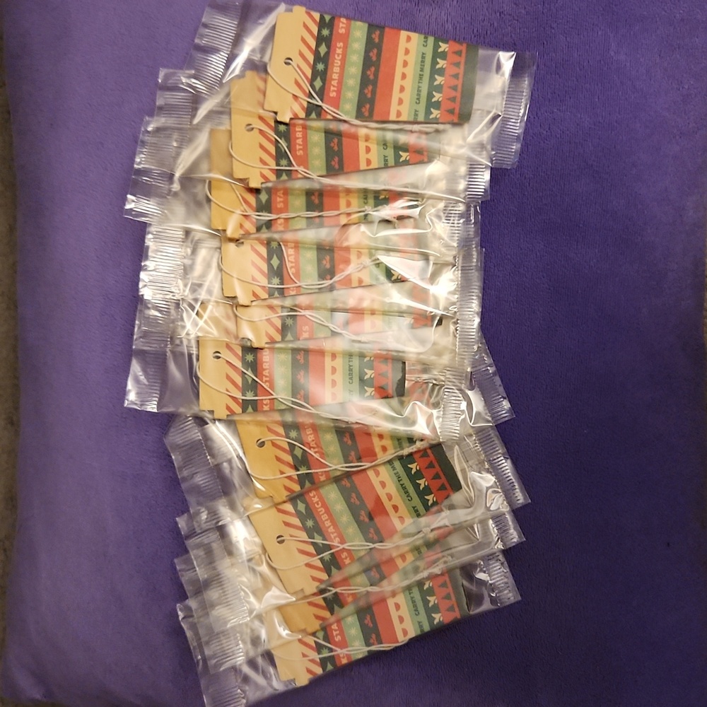 Starbucks 10x Promo Christmas Air Freshner Lot